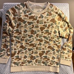 NWT Men’s Free Fly Bamboo Lightweight Fleece Crew Vintage Camo - Size Large